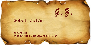 Göbel Zalán névjegykártya